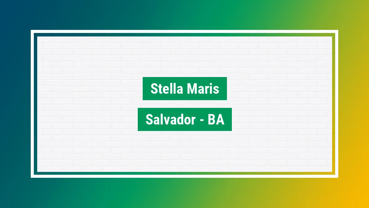 Imagem ilustrativa do bairro Stella Maris em Salvador BA