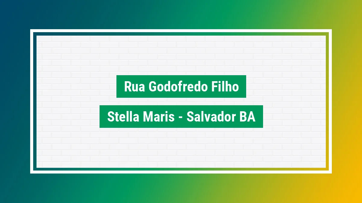 Imagem ilustrativa do endereço Rua Godofredo Filho no bairro Stella Maris em Salvador BA