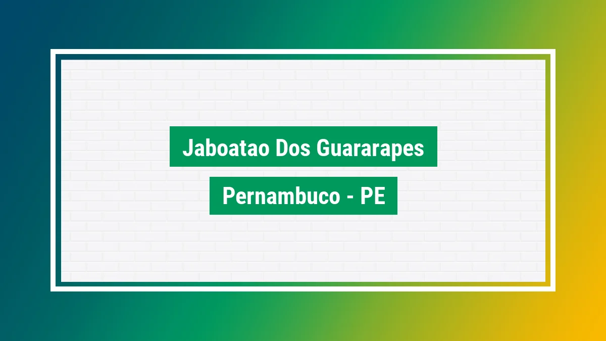 Imagem ilustrativa da cidade Jaboatão dos Guararapes PE