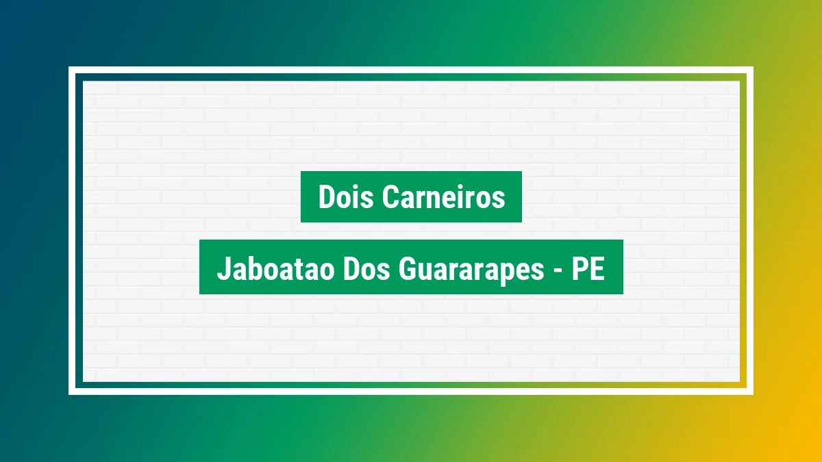 Imagem ilustrativa do bairro Dois Carneiros em Jaboatão dos Guararapes PE